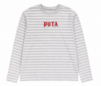 Gray & White PUTA longsleeve shirt