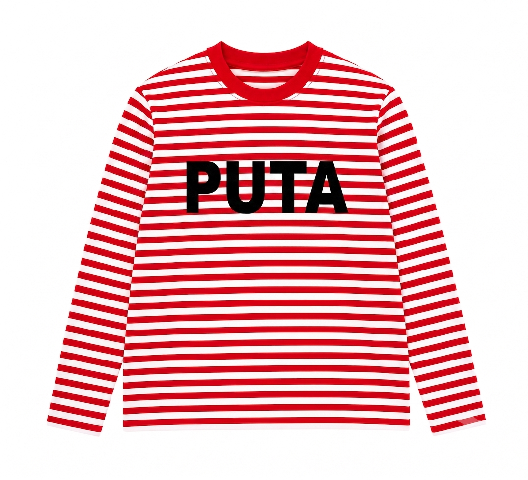 Red & White PUTA longsleeve shirt